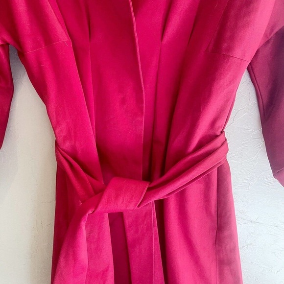 Vintage Vertigo Paris Coat‎ Dress Womens Size M Cotton Blend Short Sleeves Red - Picture 5 of 10